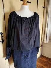 Marks And Spencer Black Cotton Gypsy Top 14 New