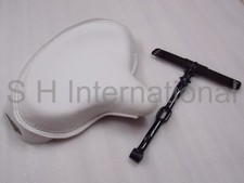 Police Solo Seat Leather Harley With T-Bar Knucklehead Panhead Shovel TC Bobber