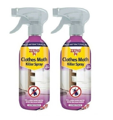 2x500ml zero clothes moth - clothes, &