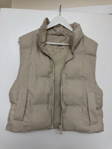 Zara beige puffer - zara,