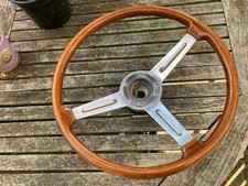 CLASSIC ALFA ROMEO ORIGINAL STEERING WHEEL "Hellebore"woodrim spider GTV 105 etc