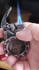(816)  Transparent  Retro windproof  Steampunk Lighter ...