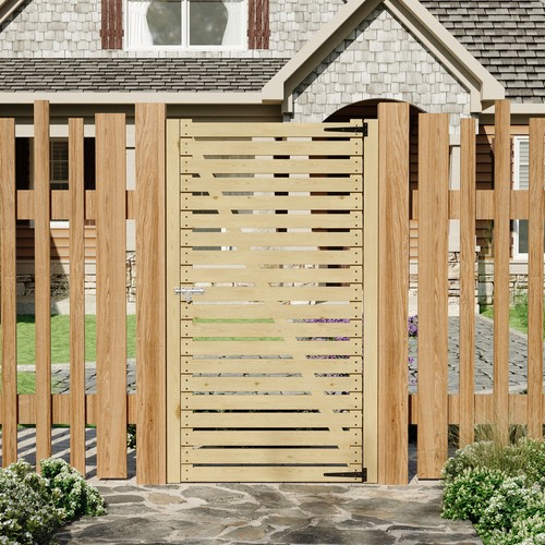 Wooden gate decorative fencing - gate,