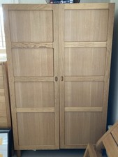 Habitat Radius Oak 2-Door Double Free-Standing Wardrobe 