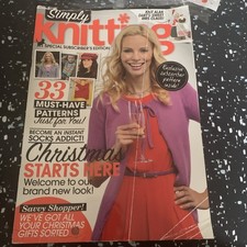 Simply Knitting Issue 86 Nov 2011 Alan Dart Mrs Claus - Christmas