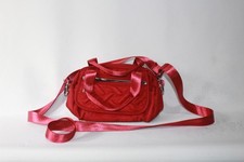 Shoulder Crossbody Handbag Bag Burgundy Pink-Tone Hearts