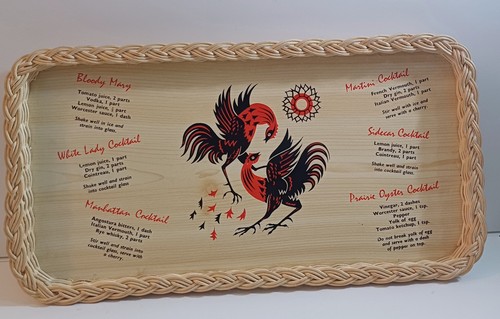 Vintage wicker melamine drinks - wicker,