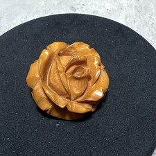 VINTAGE Carved Bakelite Rose