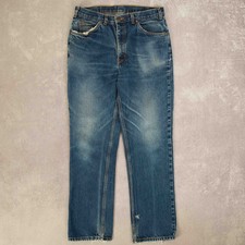 Levi's Vintage 90s Flared Fit Fader Orange Tab Jeans W32 L32 Men's Blue Denim