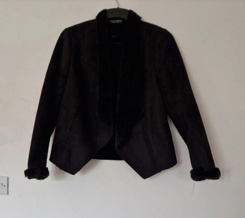 Dorothy perkins black faux - perkins,