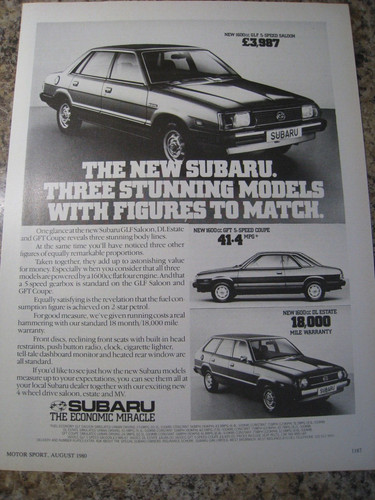 Subaru economic miracle glf - economic,