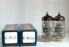 2 NOS tubes  E88CC 6922  matched pair Mullard UK