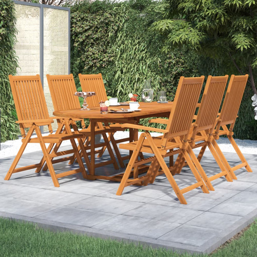 Garden dining set 7pc solid - 7pc,