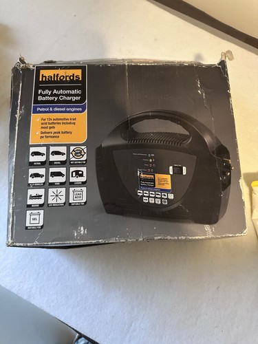 Halfords battery charger - charger, 12v