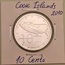 Cook Islands coin,  10 Cents