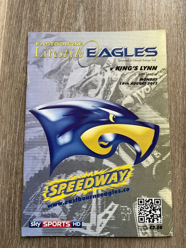 Eastbourne speedway programme - eastbourne,