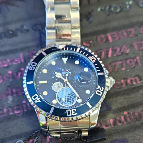 Heryi men diver watch blue - diver,