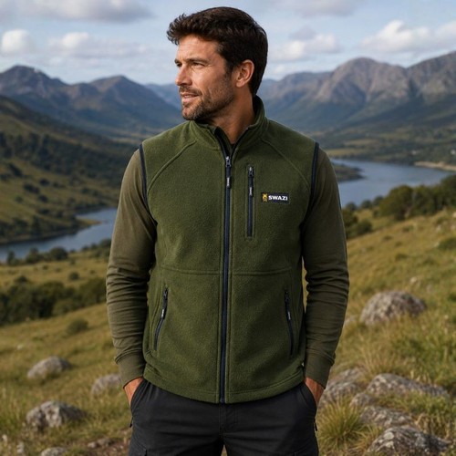 Swazi sherpa vest olive - swazi, in