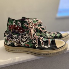 CONVERSE The Joker Hi Top Trainers UK Size 5 DC Comics Hightops