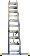 BPS Trade Master Pro 3 Section Extension Ladder | 6.26m Aluminium Ladder