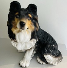 China ornament porcelain Shetland sheepdog dog ornament figure / animal ornament
