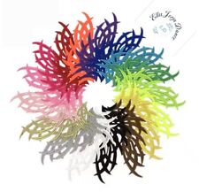 lace appliques , 9 inches x 3.5 inches ,  various colours  for costumes or hair