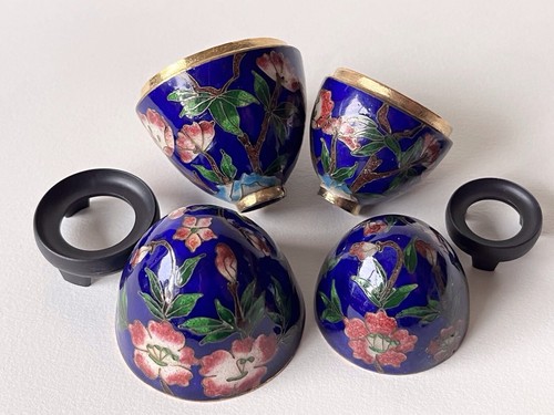 Set chinese cloisonné egg - set,