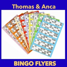 Bingo tickets - bingo, flyers
