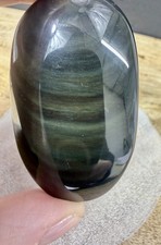 Crystal obsidian palm - obsidian,