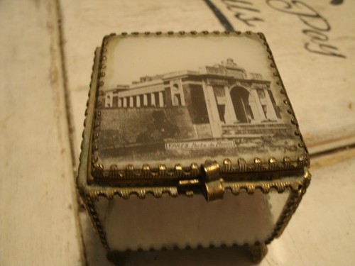 Antique french trinket box - trinket,