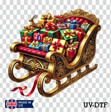 Christmas sleigh UV DTF
