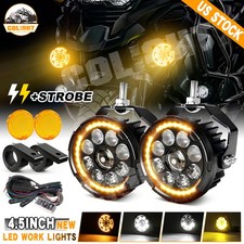Pair Dual Color Motorcycle LED