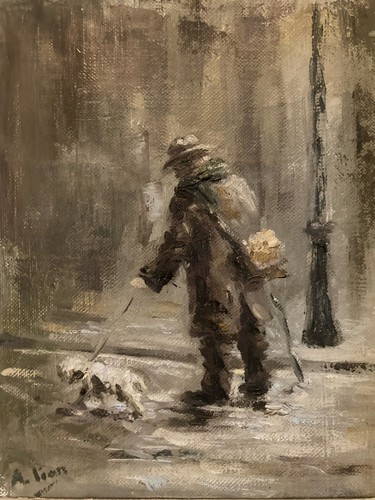 Oil portrait painting - oil,