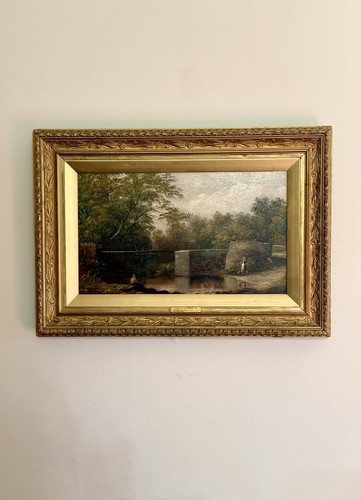 Antique oil painting snuff - oil,