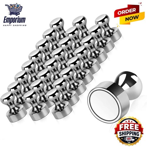 Metal push pin magnets - push,