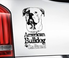 American bulldog car sticker - car,