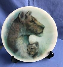 Lioness  and cub Plaque on