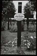 Magic Lantern Slide WW1 GRAVE