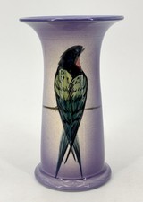 Old Vintage AULT ART POTTERY SWALLOW / BIRD VASE