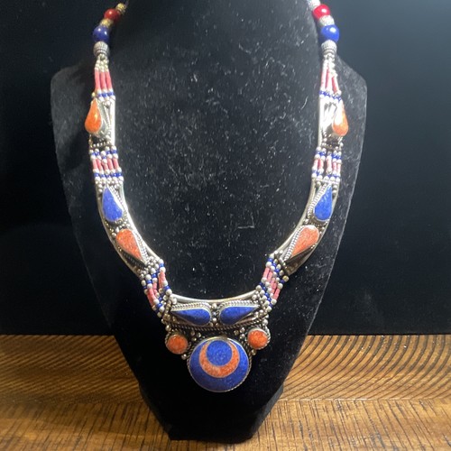 Vintage tibetan necklace - tibetan, with