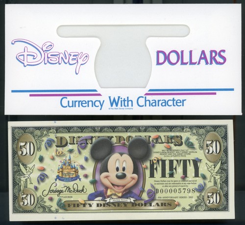 Disney dollar mickey 50 - -, $50