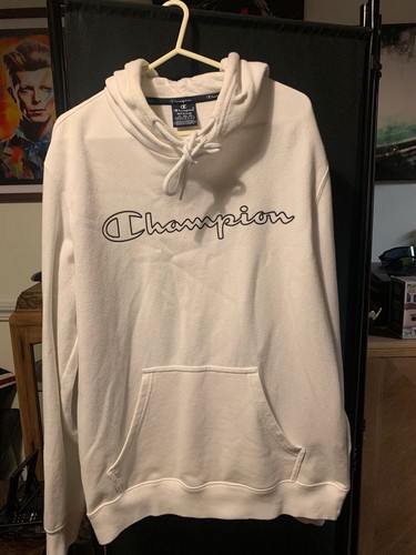 White champion hoodie - champion, size