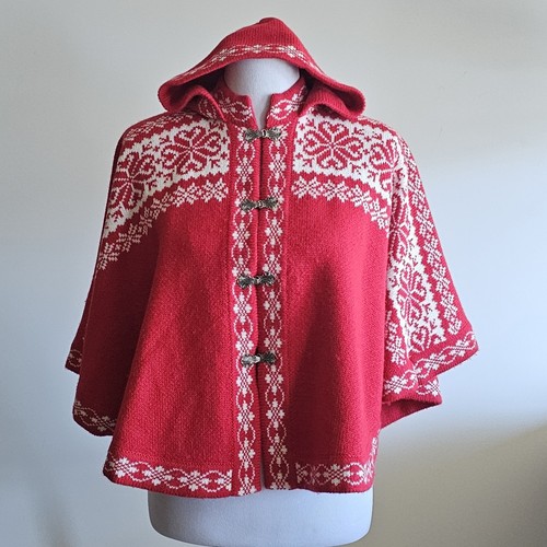 Red poncho cardigan for - poncho,
