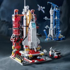 Space rocket building - space,