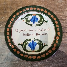 Vintage Longpark Torquay Motto Ware 20cms  Display Plate