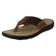 Mens Hush Puppies Leather Flip