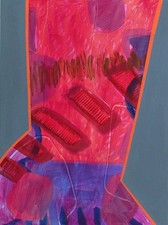 Geometric Abstract painting on