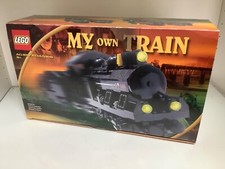 LEGO 3741 My own train Steam Locomotive Grey livery 3747 with box & instructions