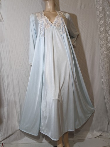 Nightgown and robe - and,