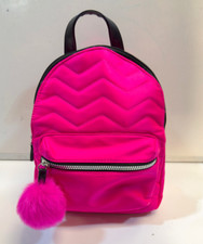 Primark Pink Girls Bag With Fluffy Zipper Perfect for Nursery / School VGC